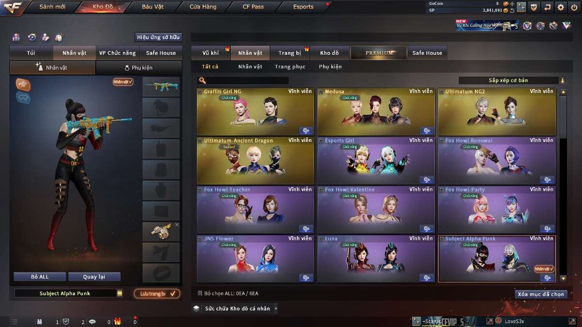 shop acc cf uy tin gia re